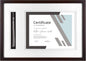 MCS, Espresso Graduation Diploma and Tassel Frame, 18.25x13 Inch Overall Size