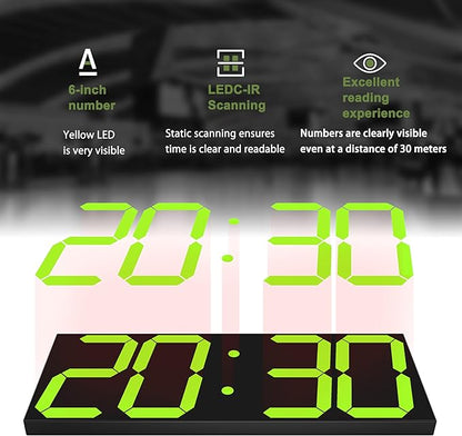 CHKOSDA LED Large Digital Wall Clock, Oversize Digital Clock - Image 5