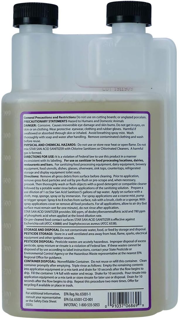 Five Star - 6022b_ - Star San - 32 Ounce - High Foaming Sanitizer - Image 2