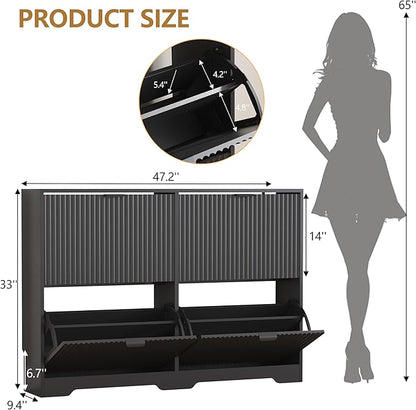 Shoe Cabinet Storage for Entryway - Image 2