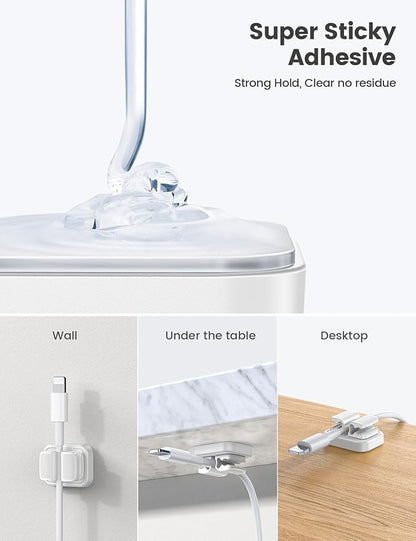 3-in-1 Cord Organizer Spring Clip Holder - Image 6