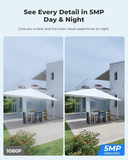 REOLINK Security Cameras Wireless Outdoor, Pan Tilt Solar Powered, 5MP 2K+ - Image 4
