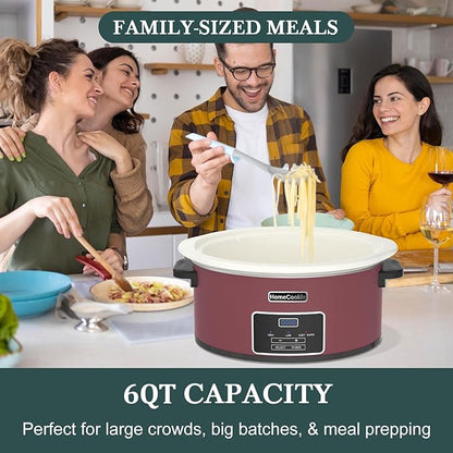HOMECOOKIN 6-Quart Programmable Slow Cooker - Image 7