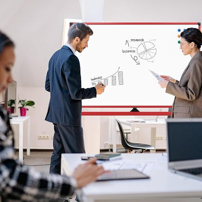 Rolling Whiteboard, 48x32 Inches Dry Erase Board - Image 8