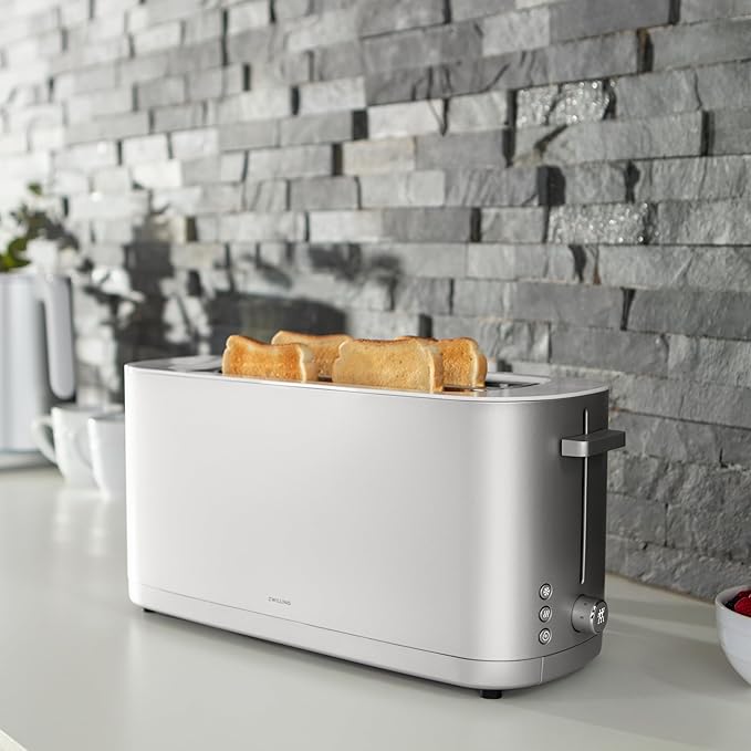 ZWILLING Enfinigy, 4-Slice Long Slot Toaster, Extra Wide 1.5" Slot - Image 4
