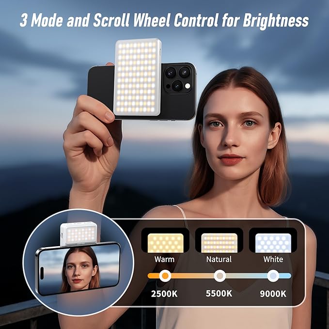 Magnet Phone Light, 160 LED Dual Side Selfie Light Compatible - Image 2