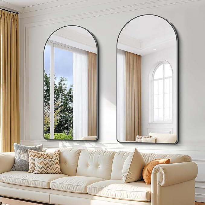 Arched Bathroom Mirror, Wall Mounted Mirror, Living Room, Hanging or Leaning - Image 8