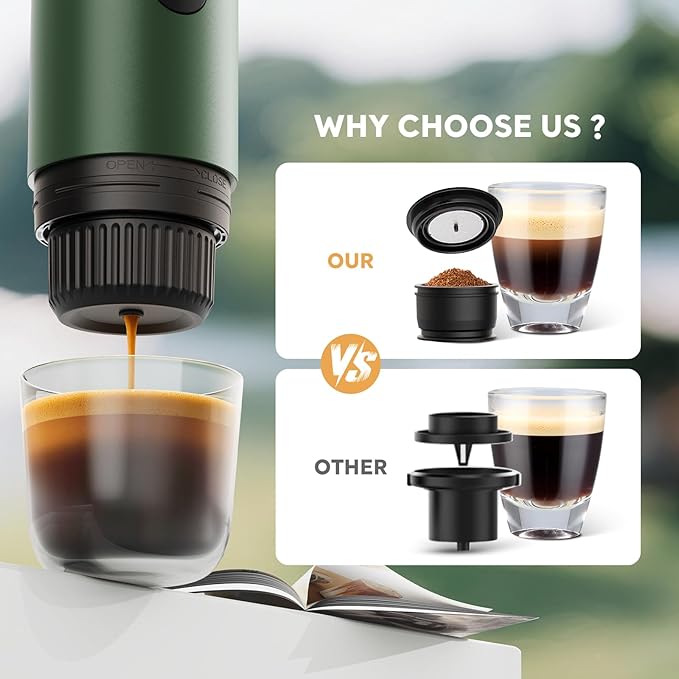 Portable Electric Espresso Machine, Travel Coffee Maker - Image 4