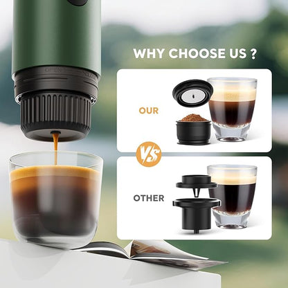 Portable Electric Espresso Machine, Travel Coffee Maker - Image 4