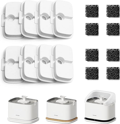 PETLIBRO Cat Water Fountain Filter Replacement, 8 Packs Pet Fountain Filter & by PETLIBRO
