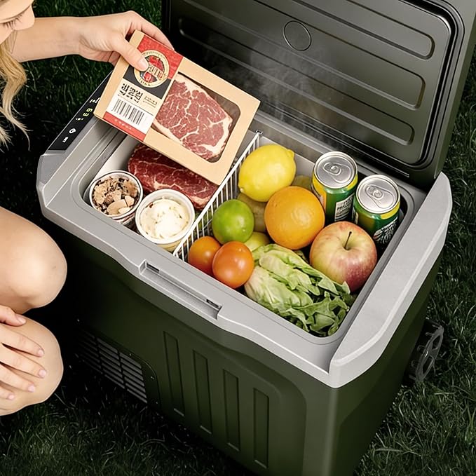 12V Portable Refrigerator, 42 Quart Dual-Voltage 12V/24V DC Car Cooler - Image 8