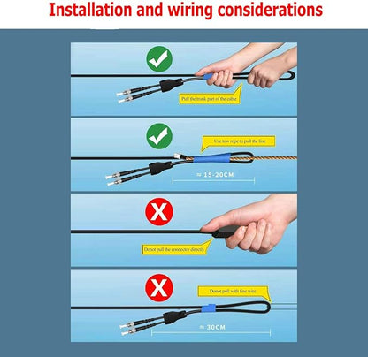 Jeirdus 150M SC/APC Outdoor Armored Simplex 9/125 SM Fiber Optic Cable Jumper - Image 3