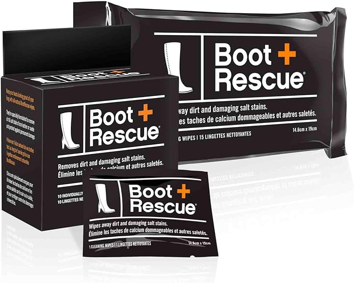 Boot Rescue cleaning wipes for leather and suede boots by BootRescue