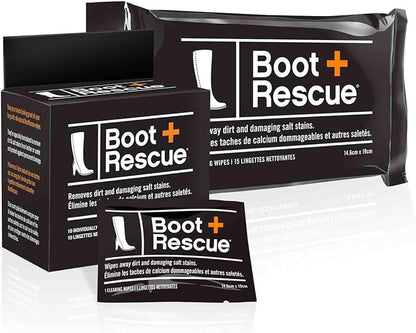 Boot Rescue cleaning wipes for leather and suede boots by BootRescue