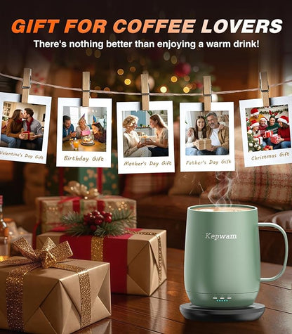 Kepwam Self Heating Coffee Mug T2, 16oz Smart Heated Coffee Mug, 150 Min - Image 6