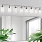 Guliaofo 8-Light Brushed Nickel Vanity Lights, Modern Bathroom Light Fixtures by GuliaofoLights