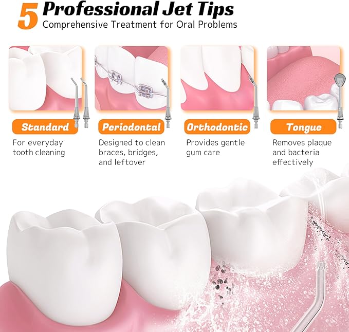 FlossJet Water Dental Flosser Cordless Oral Irrigator - Image 4