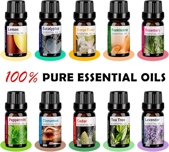 Aromatherapy Essential Oil Diffuser Set - 550ML Ultrasonic Humidifier - Image 7