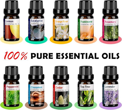 Aromatherapy Essential Oil Diffuser Set - 550ML Ultrasonic Humidifier - Image 7