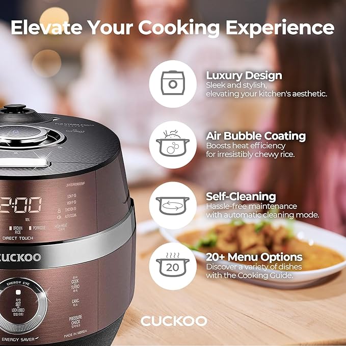 CUCKOO CRP-JHR1009F | 10-Cup Induction Heating Pressure Rice Cooker | 19 Menu - Image 3