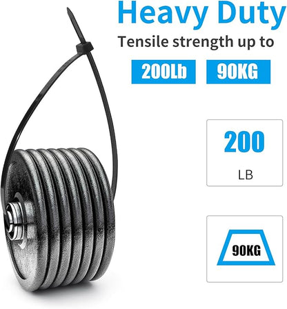 XINGO 22 inch White Zip Ties Heavy Duty 100 PCS, 200 LBSUltra Strong Plastic - Image 4