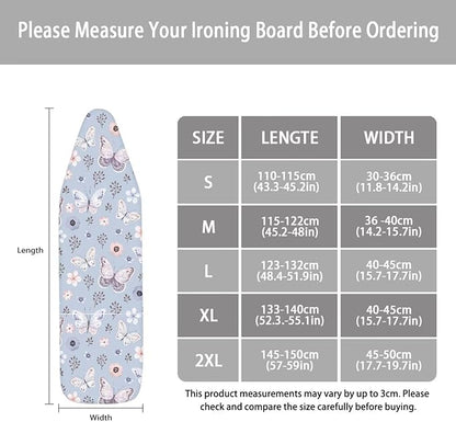 ZCFYGDX Butterfly Cherry Blossom Print Ironing Board Cover Decor - Image 5