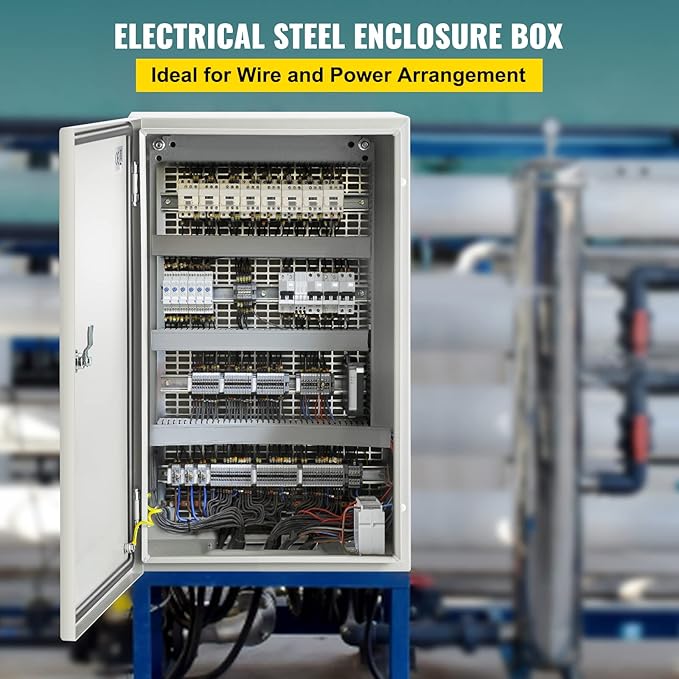 VEVOR NEMA Steel Enclosure, IP66 Waterproof & Dustproof, Outdoor/Indoor - Image 2