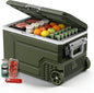 12V Portable Refrigerator, 68 Quart Dual-Voltage 12V/24V DC Car Cooler by Electactic