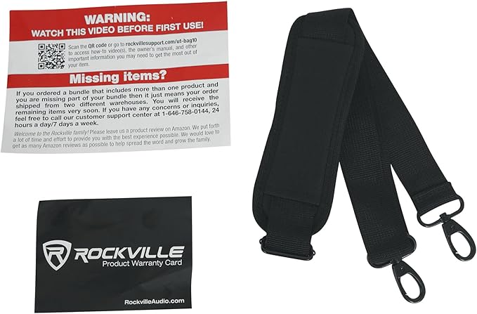 Rockville UT-BAG10 DJ Utility/Cable Bag, 10 Compartments, Padded Straps - Image 9