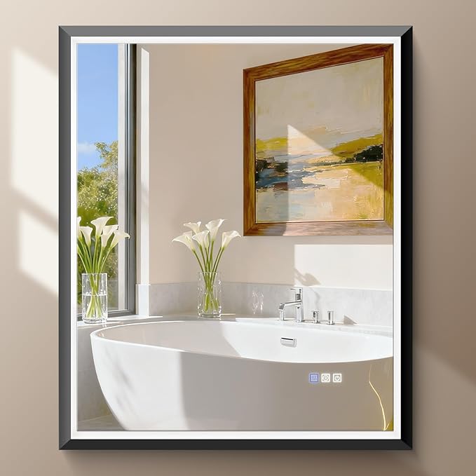USHOWER 36X30 LED Bathroom Mirror by USHOWER