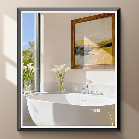 USHOWER 36X30 LED Bathroom Mirror by USHOWER