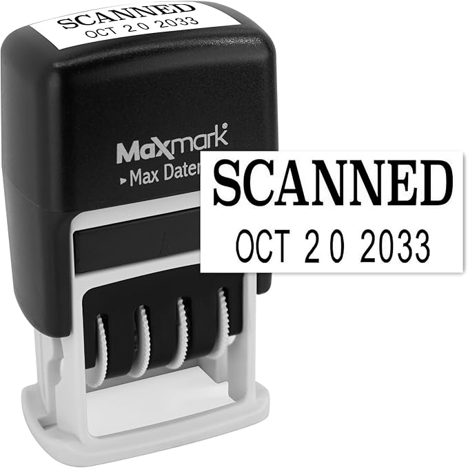 MaxMark Self-Inking Rubber Date Office Stamp by Maxmark
