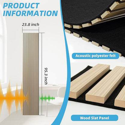 Art3d 2-Pack Acoustic Wood Slat Wall Panel - Image 7