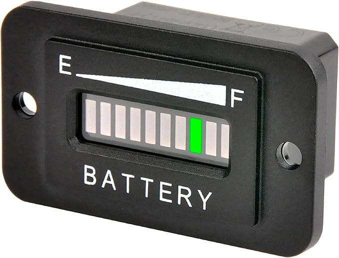 Runleader 48V LED Battery Level Indicator, Programmable Battery Charge Meter by Runleader