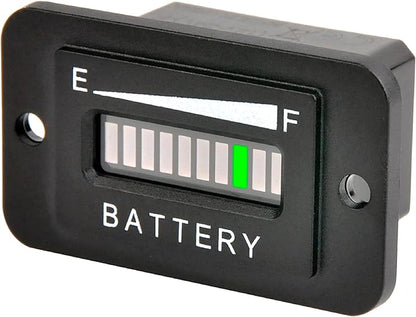 Runleader 48V LED Battery Level Indicator, Programmable Battery Charge Meter by Runleader