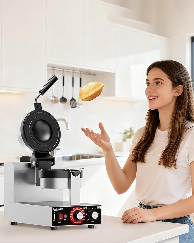 Ufo Burger Maker Machine, 110V Electric Ufo Sandwich Maker w/Adjustable - Image 8