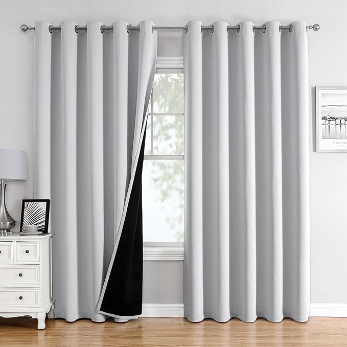 ChrisDowa 100% Blackout Curtains 84 inch Long by ChrisDowa