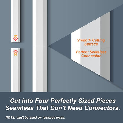 TV Cable Hider - 62.8in PVC Cord Hider Cable Management Wall, Paintable Cable - Image 3