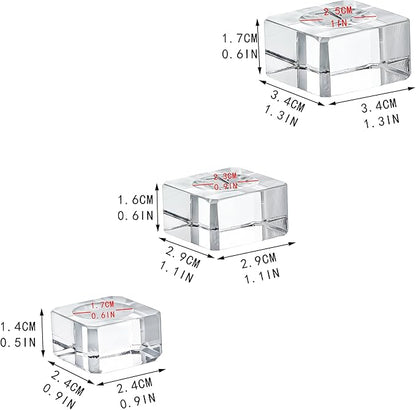 ZEERSHEE 6 Pack Square Crystal Display Bases - Image 2