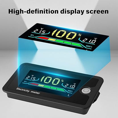 Elnwnnkc Voltmeter, 8-100V Electricity Monitors Digital Voltage Testers - Image 5