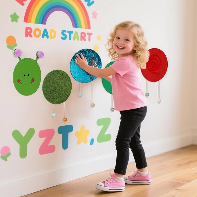 Sensory Wall Panel for Kids, Sensory Toys for Wall ＆ Floor, Sensory Mats for - Image 4
