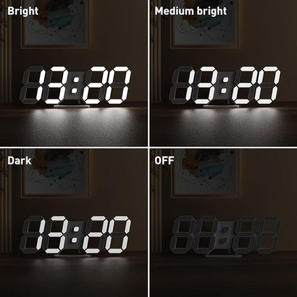 EDUP HOME 3D LED Digital Wall Clock/Desk Alarm Clock - Image 7