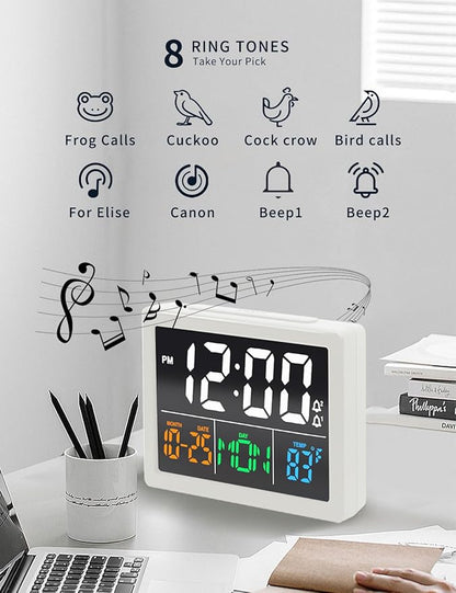 Digital Alarm Clock, with 5.5" Large LED Time Display, Adjustable Alarm Volume - Image 7