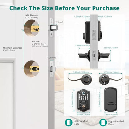 DS10 Pro Keyless Entry Door Lock - Image 8