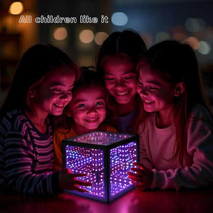 Heepulor Infinity Hyper Cube LED Table Lamp, Color-Changing Music-Sync - Image 3