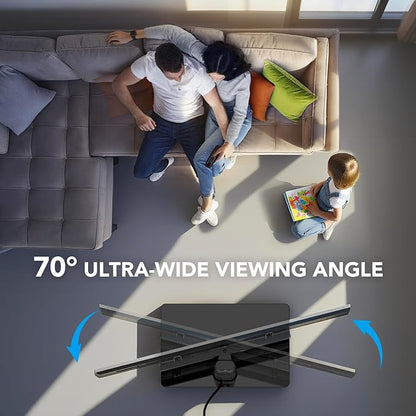 AX WABER Floor TV Stand with Power Outlet, Universal TV Stand Mount - Image 4