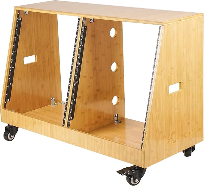 Sound Town DIY 2 x 12U Slanted Studio Rack - Image 3