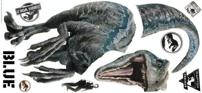 Jurassic World Fallen Kingdom Velociraptor Giant Peel and Stick Wall Decals, Vinyl, Made in USA