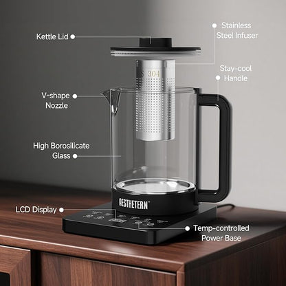 Electric Tea Kettle with Infuser Temperature Control and Automatic Shut Off 24 - Image 7