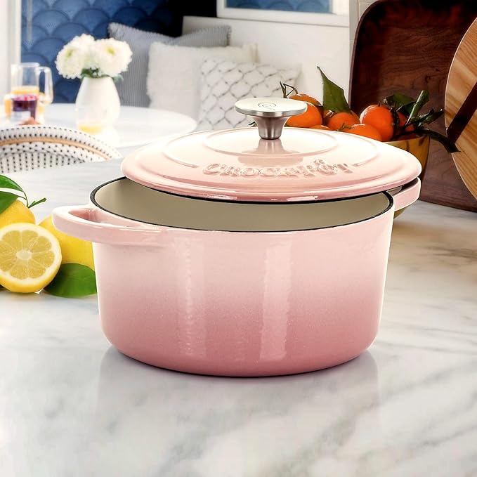 Crock-Pot Artisan Round Enameled Cast Iron Dutch Oven, Pistachio Green - Image 8